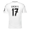 Camisola Real Madrid Lucas V. 17 Homen Equipamento 1ª 24/25